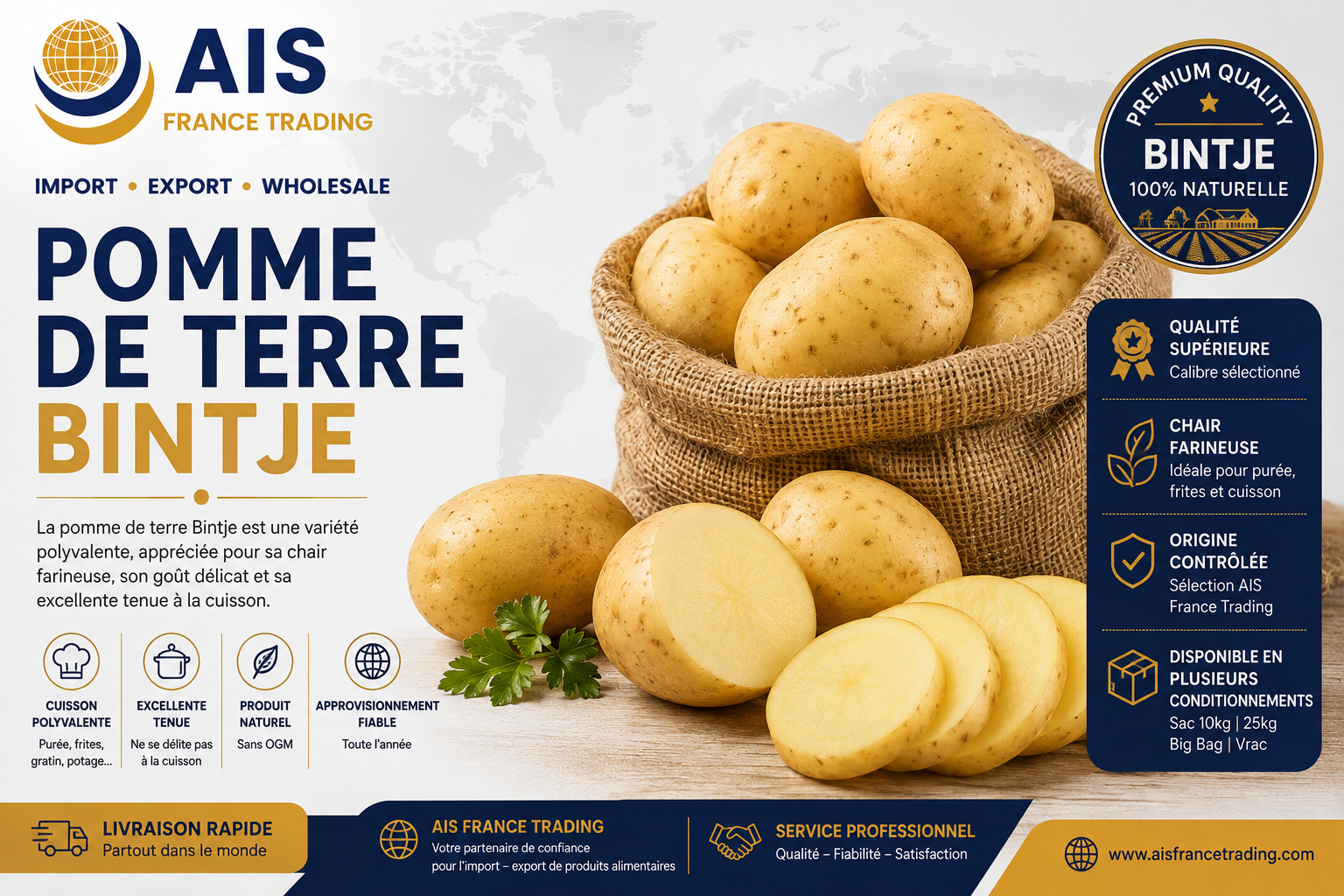 Pomme de terre Bintje